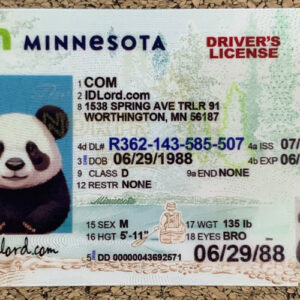 Minnesota scannable card