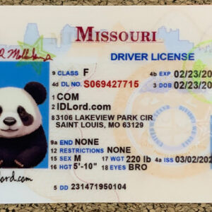 Missouri scannable card