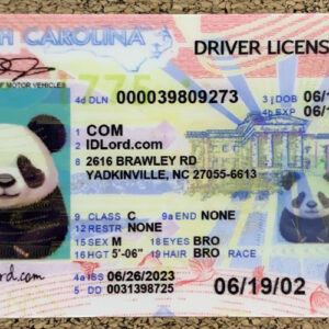 North Carolina scannable card