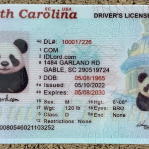 South Carolina scannable card