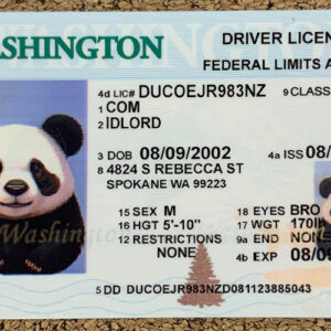 Washington scannable card