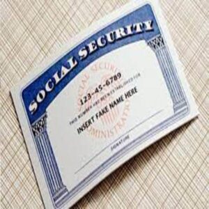 Replica Social Security Card